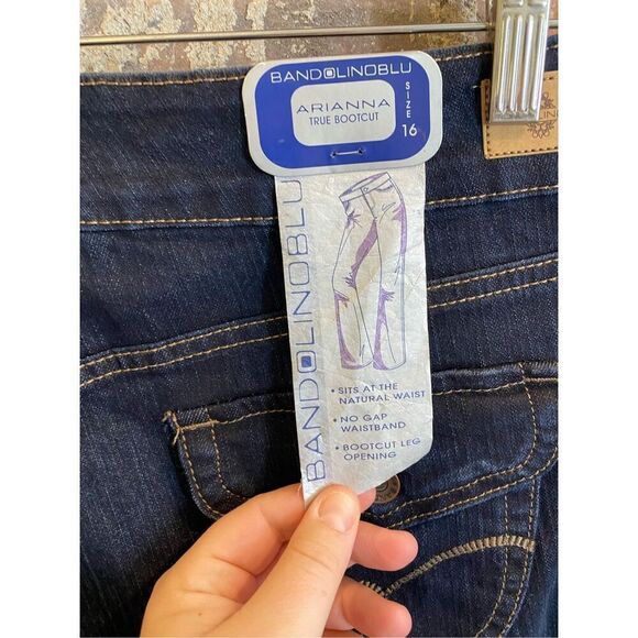 BandolinoBlu Denim Arianna Curvy Hip True Boot Cut Jeans Women’s Size - Picture 8 of 11